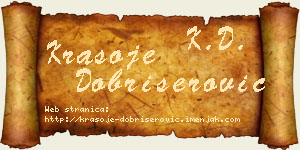 Krasoje Dobrišerović vizit kartica